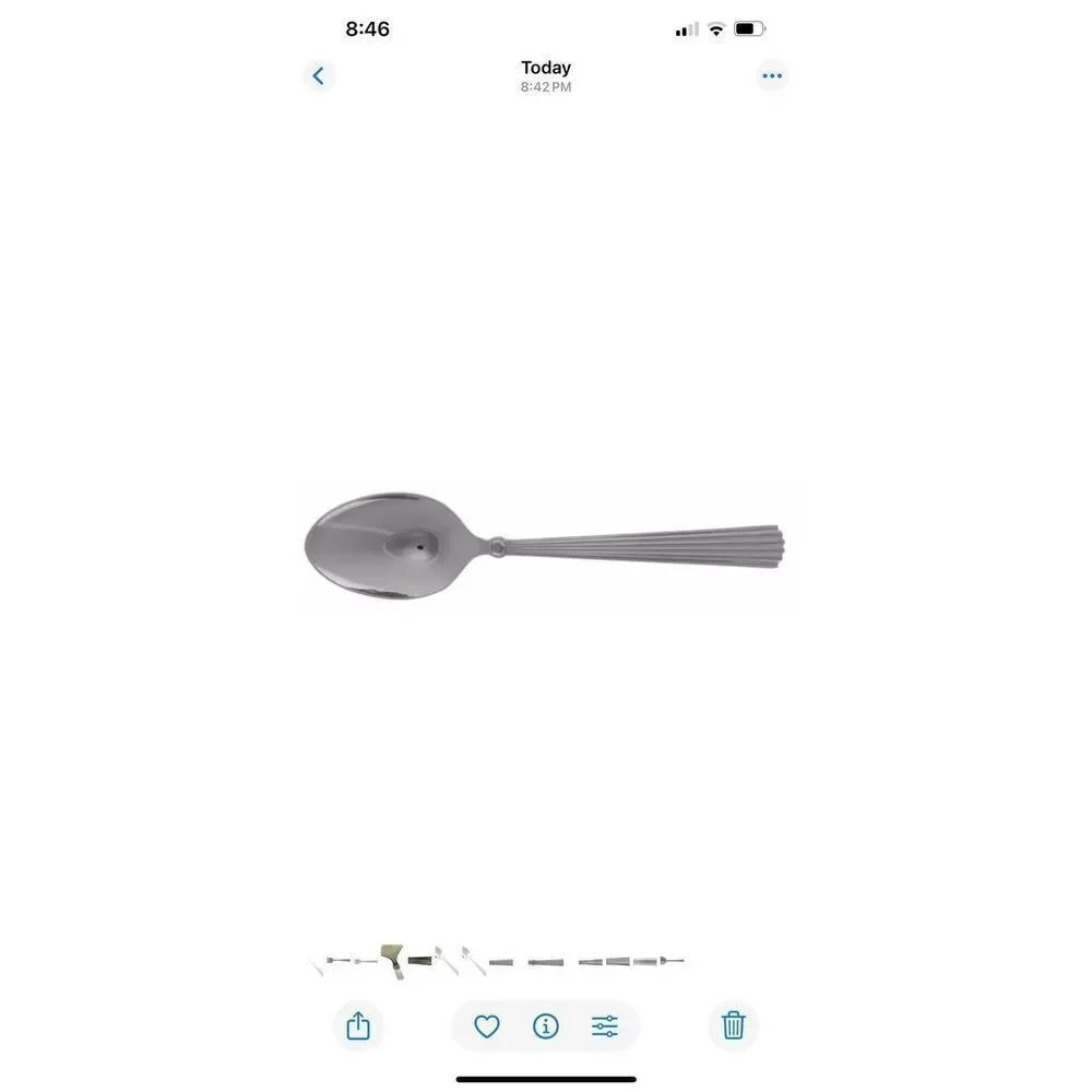 Waterford CARLETON Stainless Steel Glossy Teaspoon 6.5” Replacement